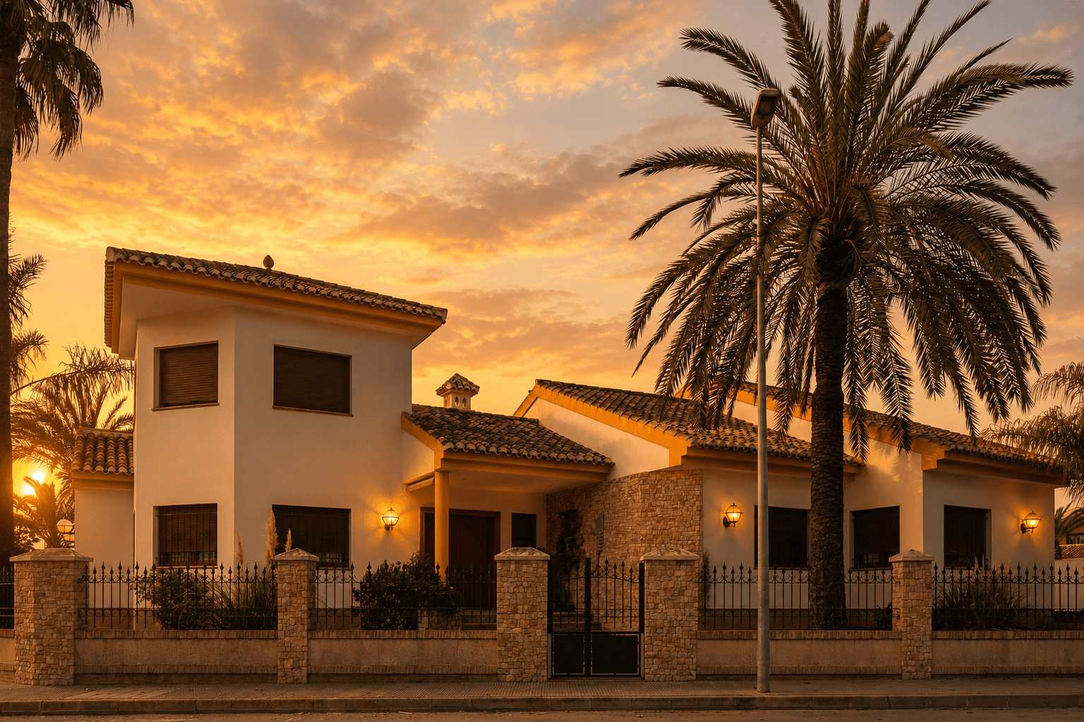 Villa dusk