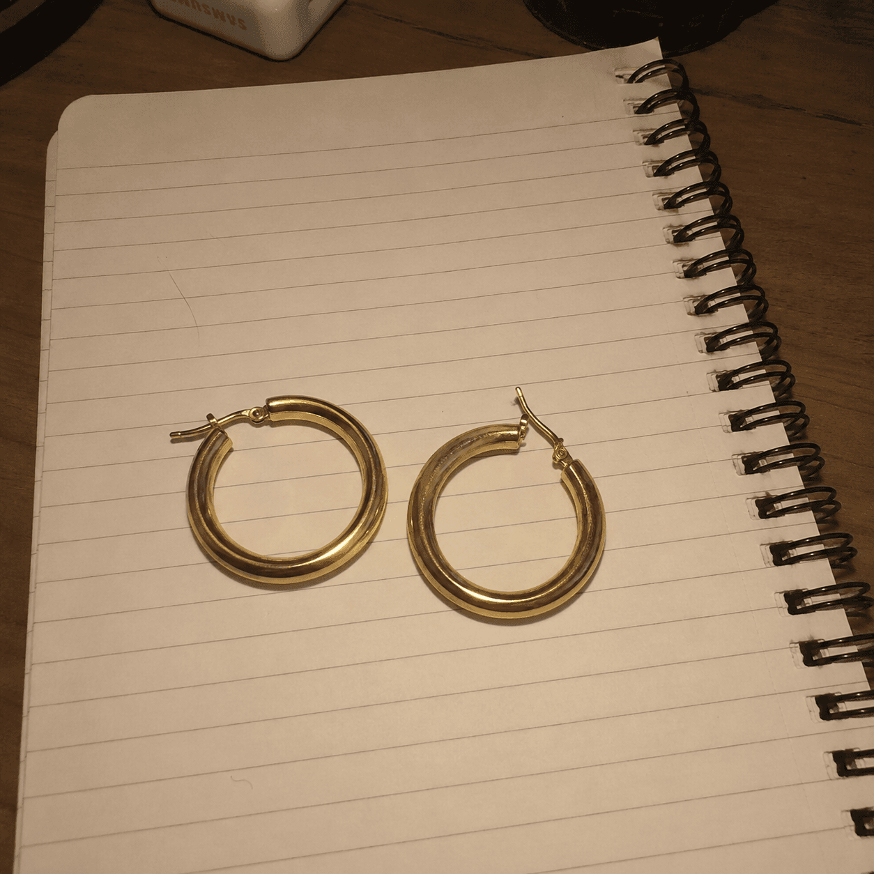 Earrings before