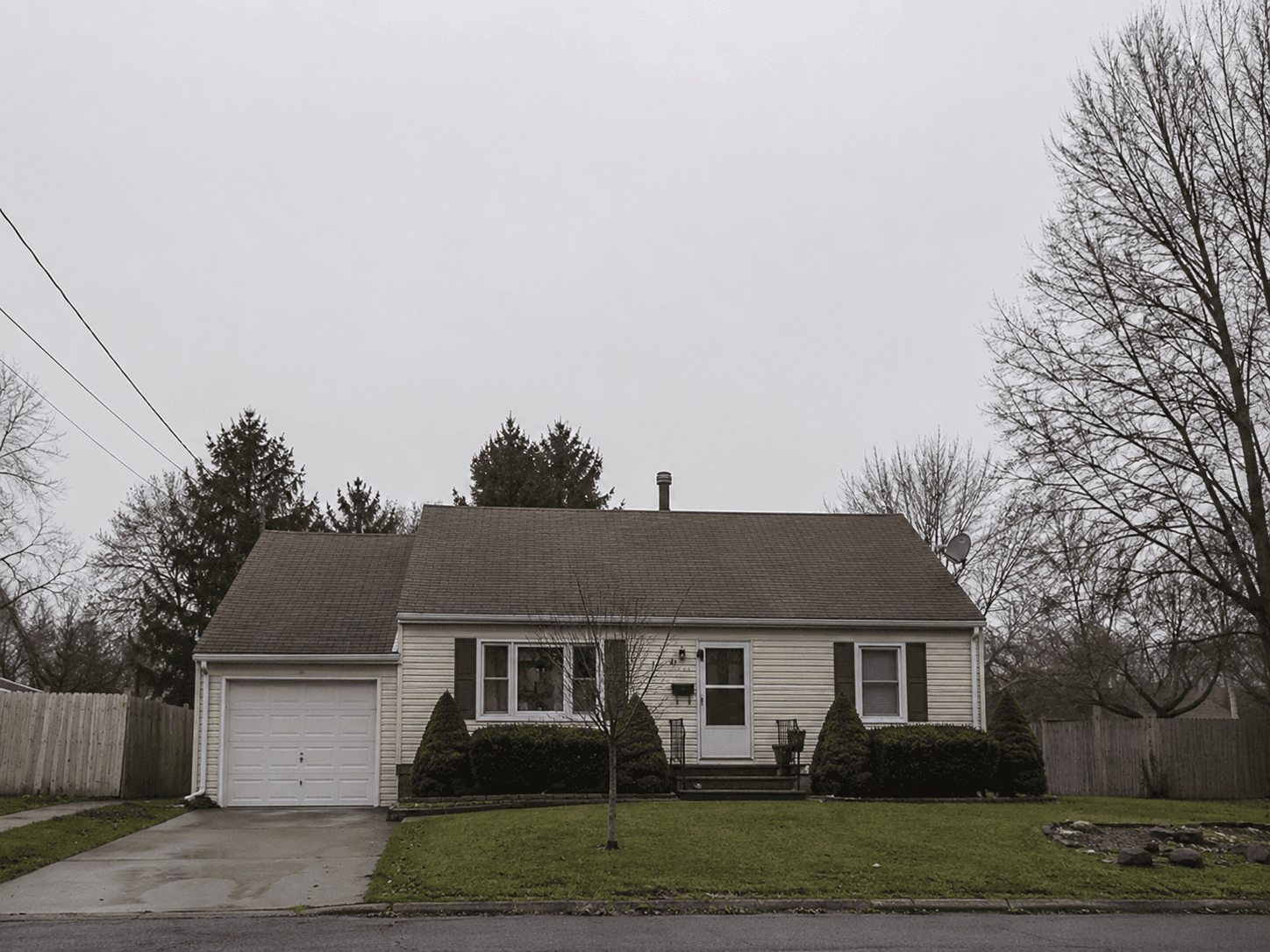 Exterior before