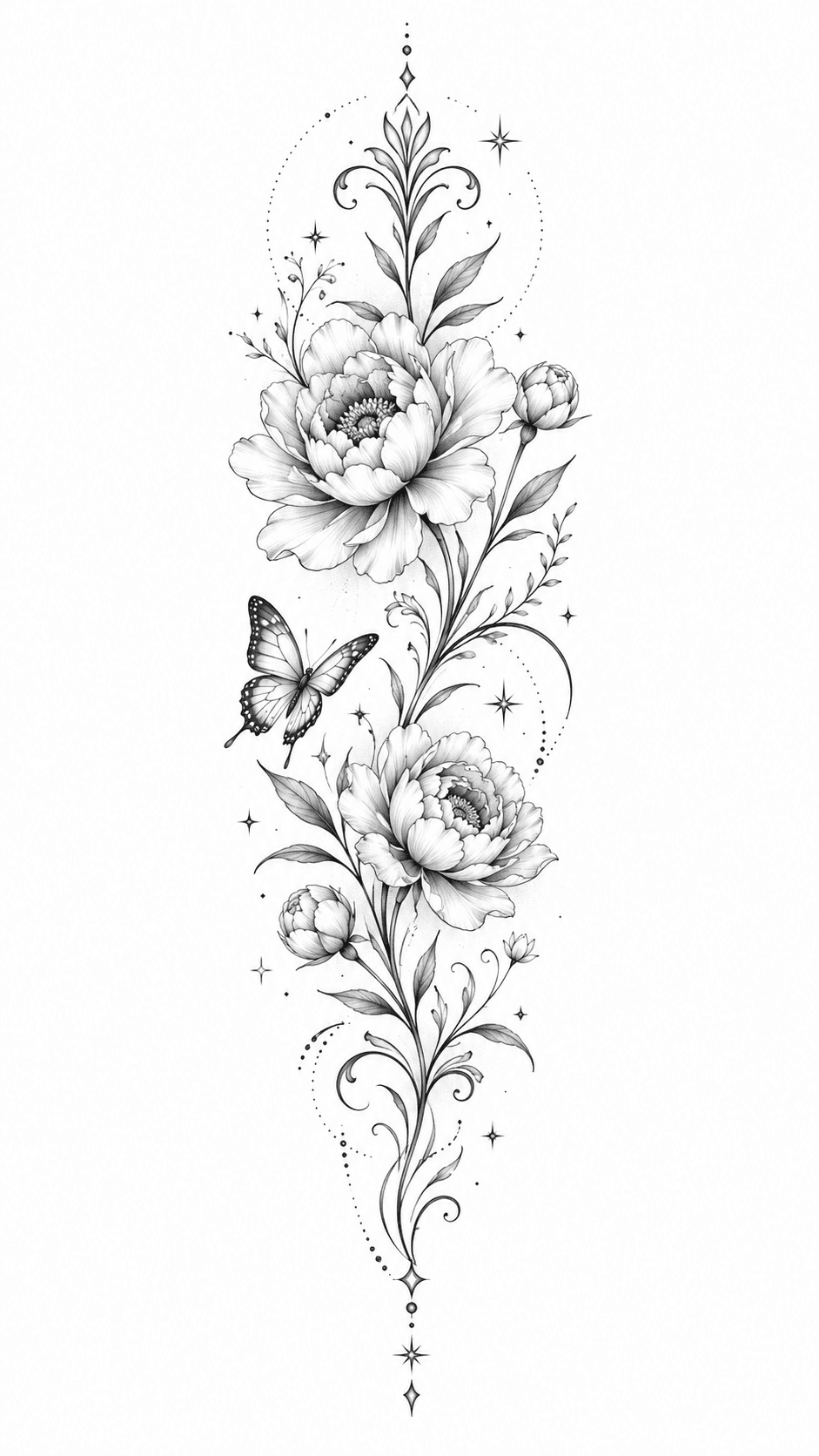 Leg tattoo design