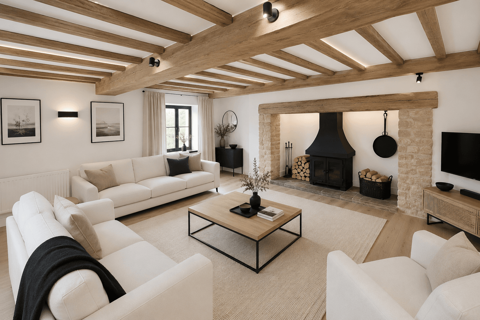 Living Room after AI staging